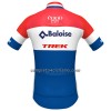 Maglia 2023 Baloise-Trek Lions Campione Olandese Manica Corta Rosso Blu Bianco